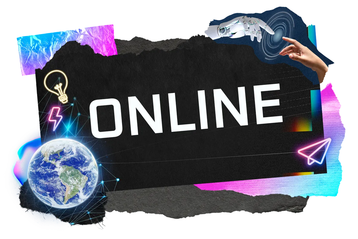 Young and Cheap KI-Webdesign-Agentur – mutiges digitales Design-Mockup